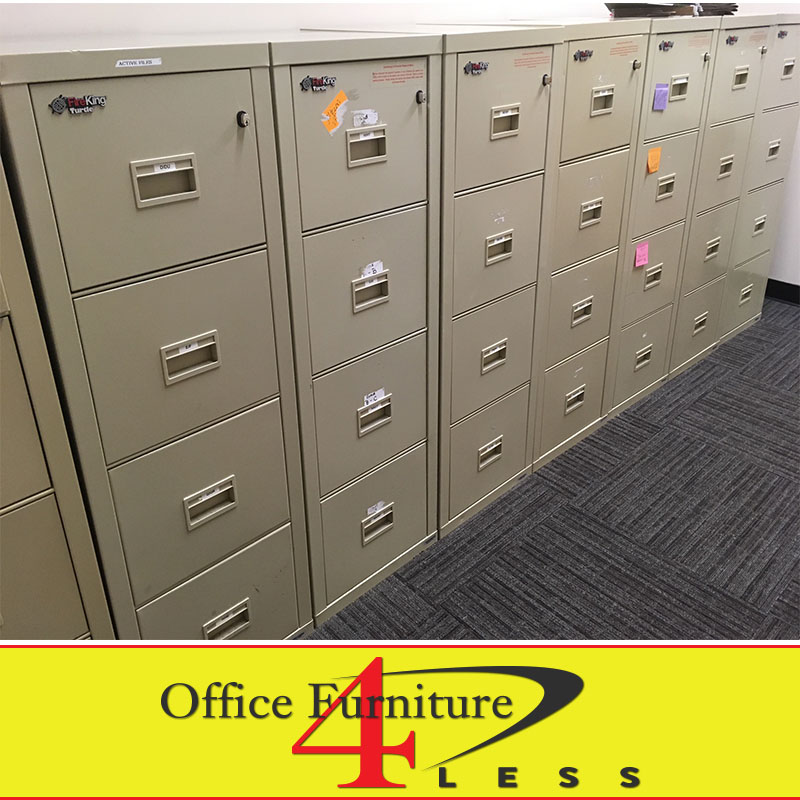 Used Fire King Fireproof Files With Lock 4dr Office Furniture